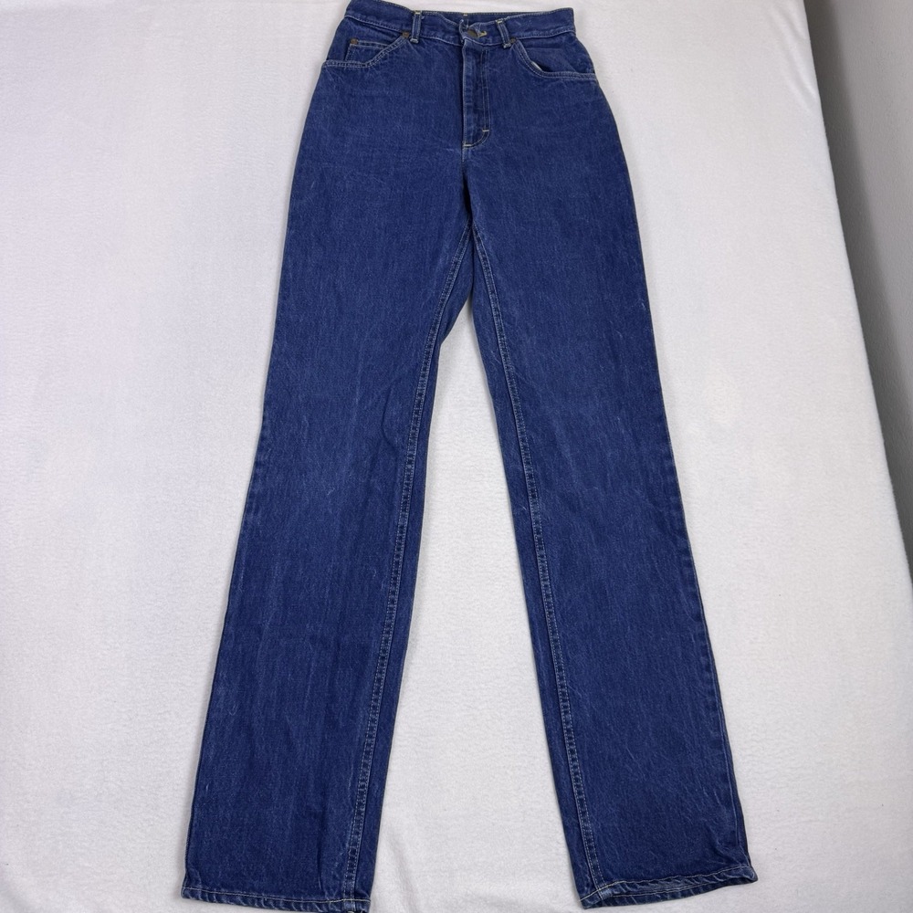 Vintage‎ Lee Jeans Womens 9 Medium Blue High Rise Tapered Mom Made in USA 90s